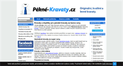 Desktop Screenshot of pekne-kravaty.cz