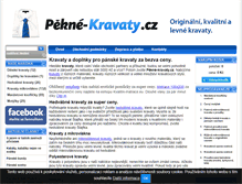 Tablet Screenshot of pekne-kravaty.cz
